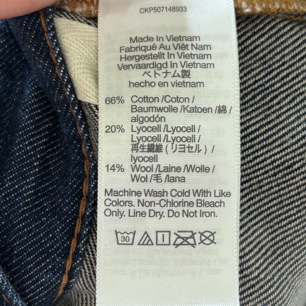 Madewell The Dean Easy Straight Jean in SoftDrape Linen Blend Button Fly size 28 - Picture 11 of 12